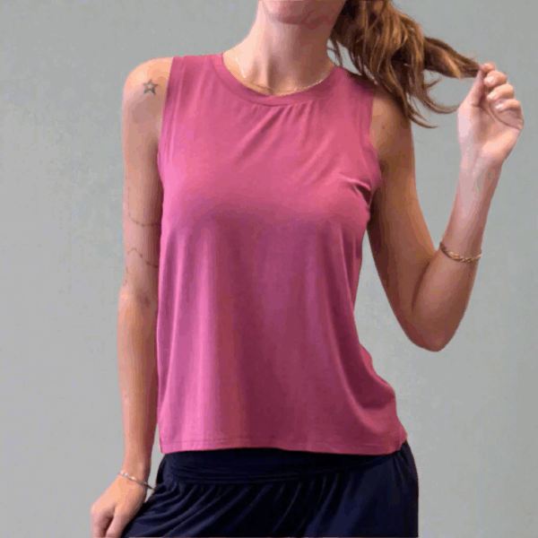 Bamboo Flow Tank ~ Rose