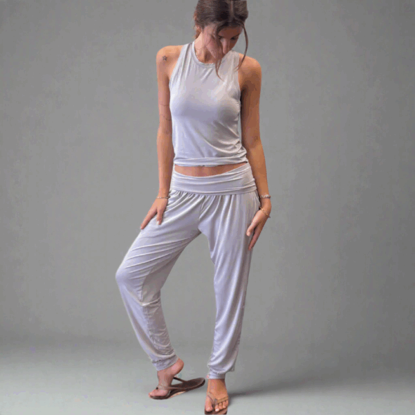 Bamboo Essential Pant ~ Oyster