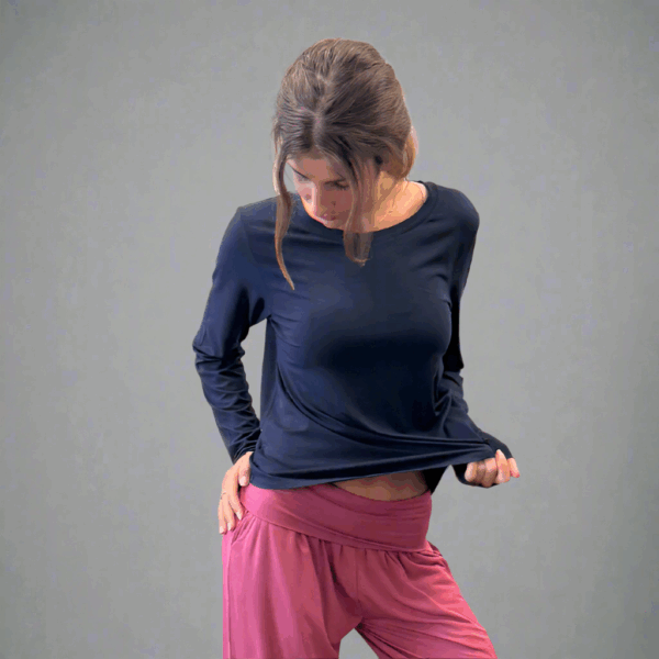 Bamboo Flow Long Sleeve ~ Midnight