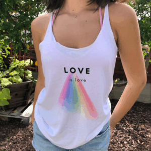 🌈 Love Is Love Racerback Tank- 2XL only