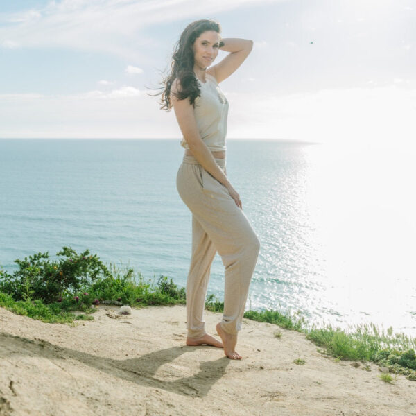 Bamboo Essential Pant ~ Sand- MEDIUM ONLY
