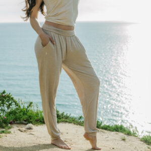 Bamboo Essential Pant ~ Sand- MEDIUM ONLY