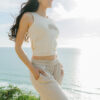 Bamboo Essential Pant ~ Sand- MEDIUM ONLY